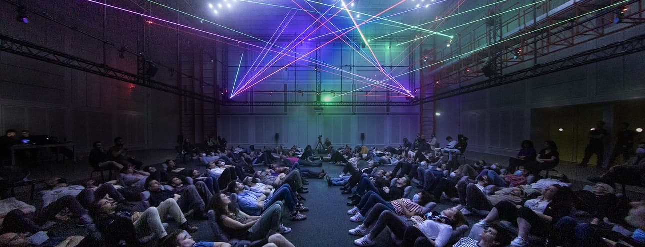 Reconstitution du Polytopes à l'Espace de projection de l'Ircam, 2022