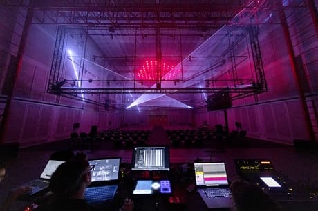 Reconstitution du Polytopes à l'Espace de projection de l'Ircam, 2022